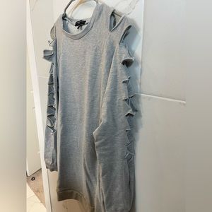 Romeo + Juliet ripped sleeve sweatshirt.